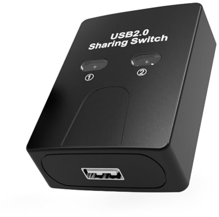 Compartidor de impresora USB, conmutación 2 en 1, 2 ordenadores, 1 teclado de impresora, cable de impresora, USB 2.0, 2 puertos, conmutador USB manual
