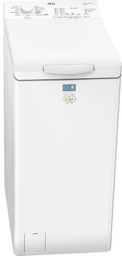 AEG Lavadora de Carga Superior 6 kg, LTA5N6230E, Serie 5000 AutoSense, 1200 rpm Motor Inverter, Certificado WoolMark Blue, Técnología AirFlow, Inicio Diferido, TimeSave, Blanco