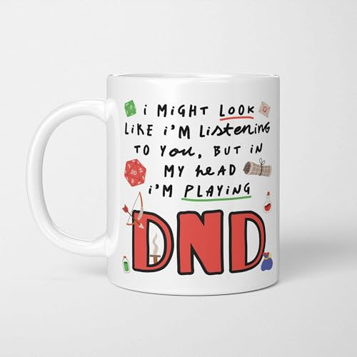 I'm Playing Dungeons & Dragons Mug, RPG DnD Master Critical Gift