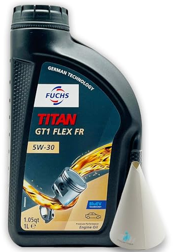 Fuchs Titan GT1 Flex FR 5W-30 | 1 L | kompatibel mit MB 226.52 | 229.51 | 229.52 | PSA B71 2290 | RENAULT RN17 | Motorenöl | Motoröl | Ölwechsel | Öl | SAE 5W30 |