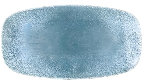 Churchill Studio Prints Raku Oblong Plate Topaz Blue 298mm