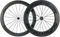 Superteam 700c Carbon Fahrrad-Rad vorne 60 mm hinten 88 mm Drahtreifen mit transparentem Aufkleber