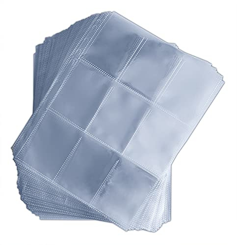 Arkero-G® 450 Pockets Sammelkarten 50 Seiten Pro 9-Pocket Pages - Standard-Größe - Album Ordnerseiten für Trading Cards z.B. für Magic, Pokemon Karten