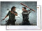 Unified Distribution The Walking Dead - Rick vs. Negan - 60x40 cm - Bilder & Kunstdrucke fertig auf Leinwand aufgespannt und in erstklassiger Druckqualität