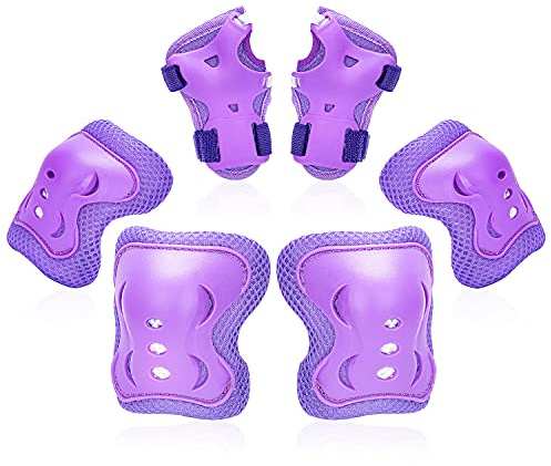 Kids/Youth Knee Pads Elbow Pad Wrist Guards Protective Gear Set, for Child Roller Skates, Cycling Bike, Skateboard, Inline Skatings, Scooter Riding, BMX bike, And Other Outdoor Sports Activities