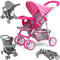 Milly Mally Kate Poussette pour poupées Prestige Pink Rose