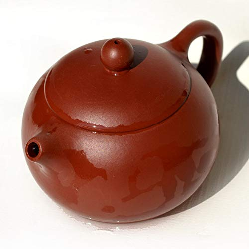 Tetera china de arcilla zisha roja Dahongpao Xishi para té suelto de Gongfu (S rojo)