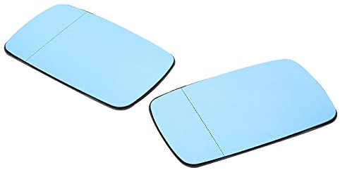 KSTE Rückspiegel Anti Fog, 2ST Auto Seite Beheizte Anti-Fog Rückspiegel Brille Blau Fit for E39 E46 97-06