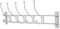 aubaho Garderobe Wandgarderobe Aluminium 90cm grau Antik-Stil