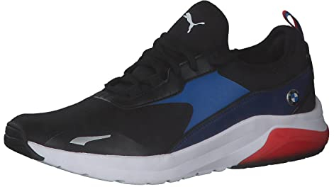 PUMA Unisex BMW MMS Electron E Pro Sneaker, Black-Strong Blue-Estate Blue, 42.5 EU