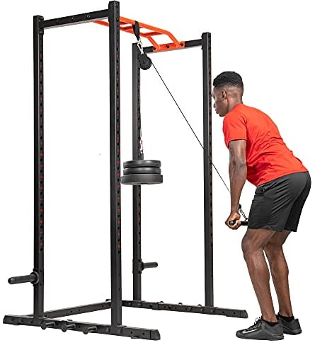 Sunny Health & Fitness Accessori per l'attacco al Power Rack e alla Gabbia per palestra domestica - LAT Pull Down - SF-XFA006