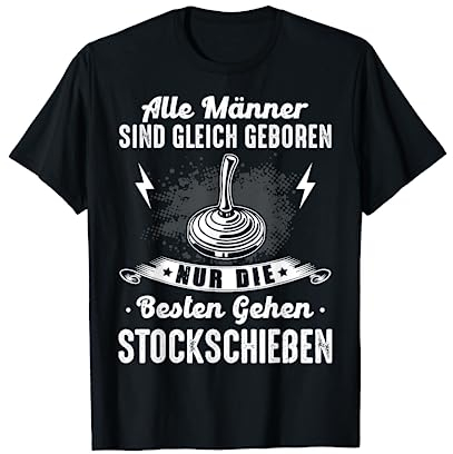 Lustiges Eisstockschießen Stockschützen Stocksport T-Shirt