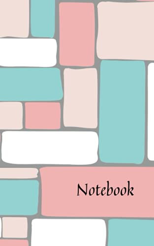 coral teal, blush pink small Notebook: (5 x 8) lined Paper with 120 pages