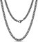 316L Stainless Steel Chain Men Jewellery 6mm 26 Inch Black Link Curb Necklace