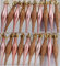 BWG 20 Christmas Tree Tear Drop Droplet Baubles Decorations - Rose Gold