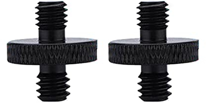Lamdoo 2 x 1/4 Zoll-20 Stecker auf M6 Stecker Schraubgewinde Adapter Stativ Montage Kamera Konverter Schraube für Projektorhalterung