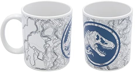 Joy Toy - Jurassic World Dominion Tasse aus Keramik mit coolem Motiv - Füllmenge: 320 ml - spülmaschinenfest und mikrowellengeeignet - in Geschenkpackung 12x9x10 cm