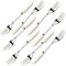 SWR 18-10 stainless steel 8 Packs Fine tableware ceramics handle cake fork fruit fork dessert forks 6inch (Creative Handle Material Ceramics) Tasting Forks, 3-Tine Forks, White