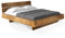 moebel-eins CURBY Balkenbett mit Kopfteil, Wangenfuß, Material Massivholz, 200 x 220 cm, Vintage