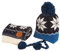 IHCEMIH Scarf Hat Set Blue S