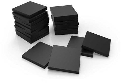 Green Stuff World 25mm Square Plastic Bases - Black
