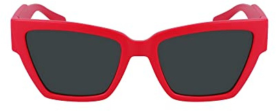 Calvin Klein Jeans Women's Sunglasses CKJ23624S - Coral with Solid Green Lens