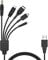 Mr. Gadget's Solutions 5 in 1 USB Charger Cable Cord Compatible With Nintendo NDS Lite/Wii U/ 3DS(XL/LL),3DS(XL/LL),2DS,DSi(XL/LL),NDS/GBA SP(Gameboy Advance sp),PSP 1000 2000 3000