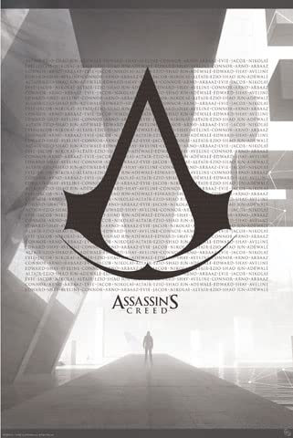 Assassins Creed - Crest & Animus - Games Maxi Poster Druck Poster - Größe 61x91,5 cm + 2 St Posterleisten Alu 63 cm