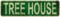 Baumhaus-Schild Neuheit Baumhaus Dekor Baumhaus Straßenschild Wandkunst Dekor für Zuhause Bauernhaus Bar Cafe Man Cave 40 x 10 cm