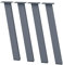 BK Styl 4 Stück Tischbeine aus Metall I8040 I Tischfuße aus Profilen 80x40mm | Tischkufen Möbelbeine für Schreibtische & Esstische I DIY I Stahl Pulverbeschichtet | Höhe: 72cm I Einfache Montage