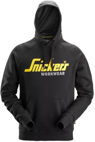 Snickers Workwear Classic Logo Hoodie Sweatshirt schwarz 2899