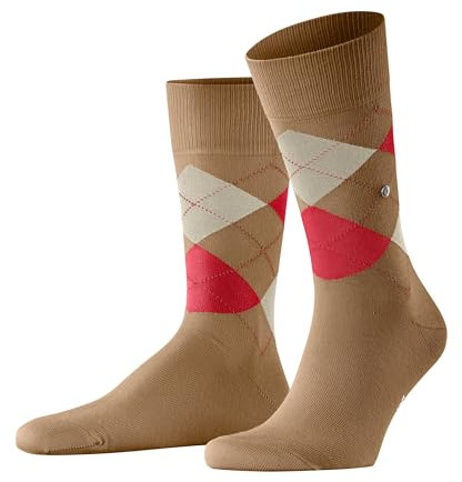 Burlington Herren Socken King M So Baumwolle gemustert 1 Paar, Braun Beige Melange 5155, 40-46