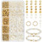 RUBY Perlen Weiß Perlen für Armbänder, Armbänder Selber Machen Erwachsene für DIY Schmuck Schaffung, Beads for Jewellery Making Benutzt für Weihnachten, Feiertage (15)
