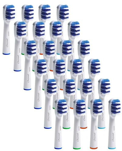 24 têtes de brosse à dents Chiinet compatibles avec OralB Tri-zone, EB30 têtes de rechange génériques pour brosses à dents électriques OralB