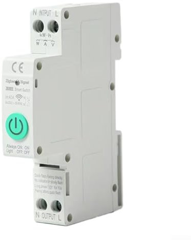 Interruptor inteligente para interruptor ZigBee, interruptor inteligente 1P 40A con medición, hogar 220V