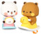 Zamety 2 Stück Bubu Dudu Wackelfigur Auto, Panda-Bär Kawaii Deko, Dudu Bubu Auto Deko Ornament, Bubu Dudu Kuscheltier, Wackelfigur Geschenk, Niedliche Armaturenbrett Auto Dekorationen