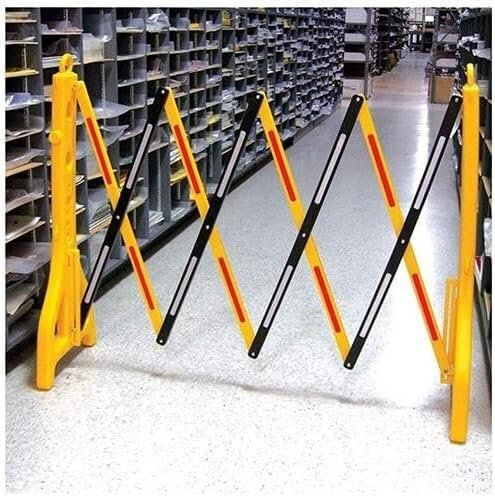 Erweiterbares Sicherheitstor, erweiterbare Barrikade, einziehbare Sicherheitsbarrikade, Kunststoff-Verkehrszaun mit reflektierender, wassergefüllter Barrikade für Parkplätze zur Massenkontro