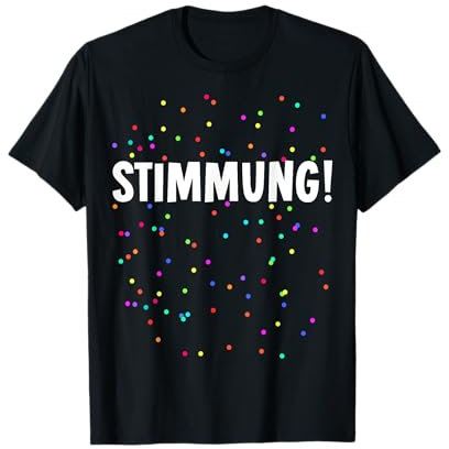 Stimmung Konfetti Kostüm für Karneval Fasching Party T-Shirt