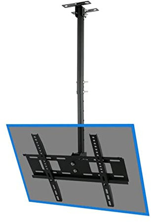 Universal TV Stand, Tv Floor Stand Cantilever TV Stand, 37-60 Flat Curved TV Mounting Bracket, Tilt-Adjustable TV Stand with Tempered Glass Base