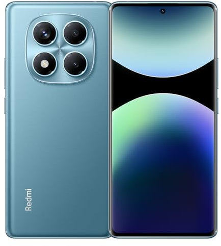 Xiaomi Redmi Note 14 Pro Smarphone 12 + 512 GB 5500 mAh teléfono móvil de gran capacidad, pantalla AMOLED, carga rápida de 33 W, sin NFC con cabezal de carga, versión europea azul