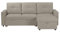 Eco Living Newport Leather 3 Seater Pull-Out Sofa Bed with Storage | Reversible L-Shaped Sectional | Sleek Faux Leather Upholstery – Available in Black, Beige or Grey (Beige)