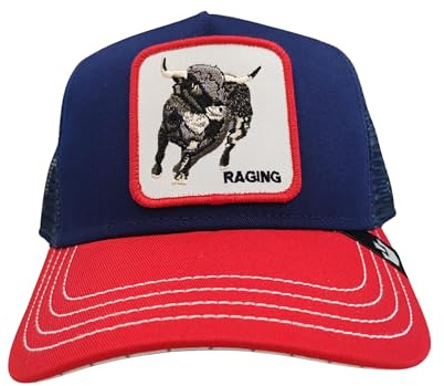 Goorin Bros. Raging Bull 101-2637 Cap mit Visier, Polyester-Mischung, Blau/Rot, blau / rot, Einheitsgröße