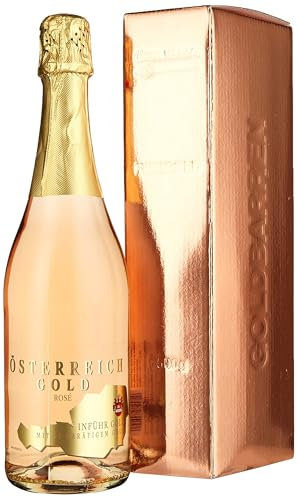 Österreich Gold Rosé - mit 23 Karat Blattgold (1 x 0.75 l) (Packung mit 6)