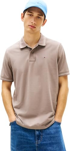 Tommy Jeans Herren TJM Reg Tipped Polo EXT Dm0dm22700 S/S Poloshirt (1er Pack)