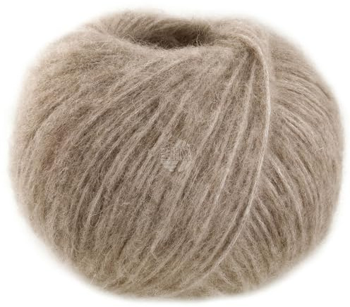 LANA GROSSA Alpaca Air II | Leichtes Schlauchgarn mit Baumwolle | Handstrickgarn aus 50% Alpaka (Baby), 27% Polyamid, 14% Baumwolle & 9% Schurwolle (Merino) | 50g Wolle, Stricken & Häkeln | 140m FB 26