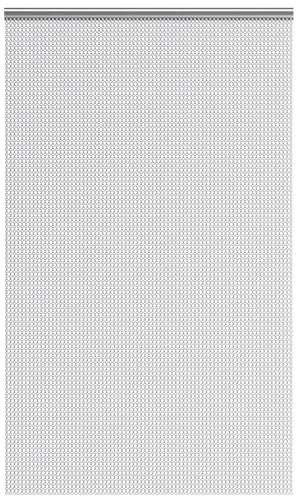 Aluminum Chain Fly Screen Door Curtain 90x204cm 35x81in Effective ct & Fly Barrier for Indoor Outdoor Use Stylish Easy Install Chain Door Curtain