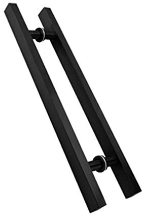 Maniglia per Porta Interna ed Esterna del fienile, Elegante Set di Maniglie per Porta in Vetro in Acciaio Inossidabile, Doppia Maniglia Laterale per Hotel, Club, Ufficio