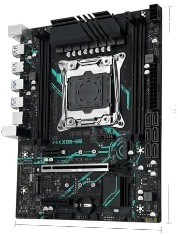 Compatibile con il kit scheda madre LGA2011-3 con processore Xeon E5, RAM DDR4 e supporto NVME(Motherboard+CPU)
