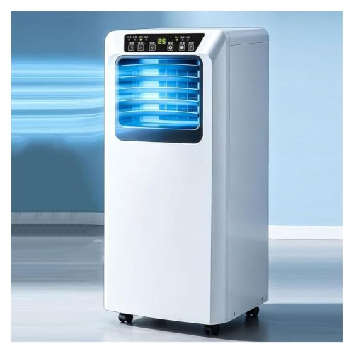 Aire acondicionado portátil de 8000 BTU con refrigeración | Modo de suspensión silencioso, temporizador de 24 horas, control remoto, kit completo de instalación