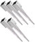 SunnyDeals Einschlaghülsen für Pfosten 9x9 cm, extra lang | 5er Set Bodeneinschlaganker verzinkt | Einschlaghülsen ca. 91x91x900 mm | Bodenanker für Kantholzpfosten ohne Betonieren